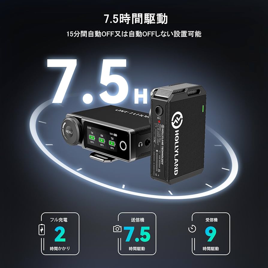 Amazon.co.jp: Hollyland Lark Max-ワイヤレスマイク-ラベリアマイク