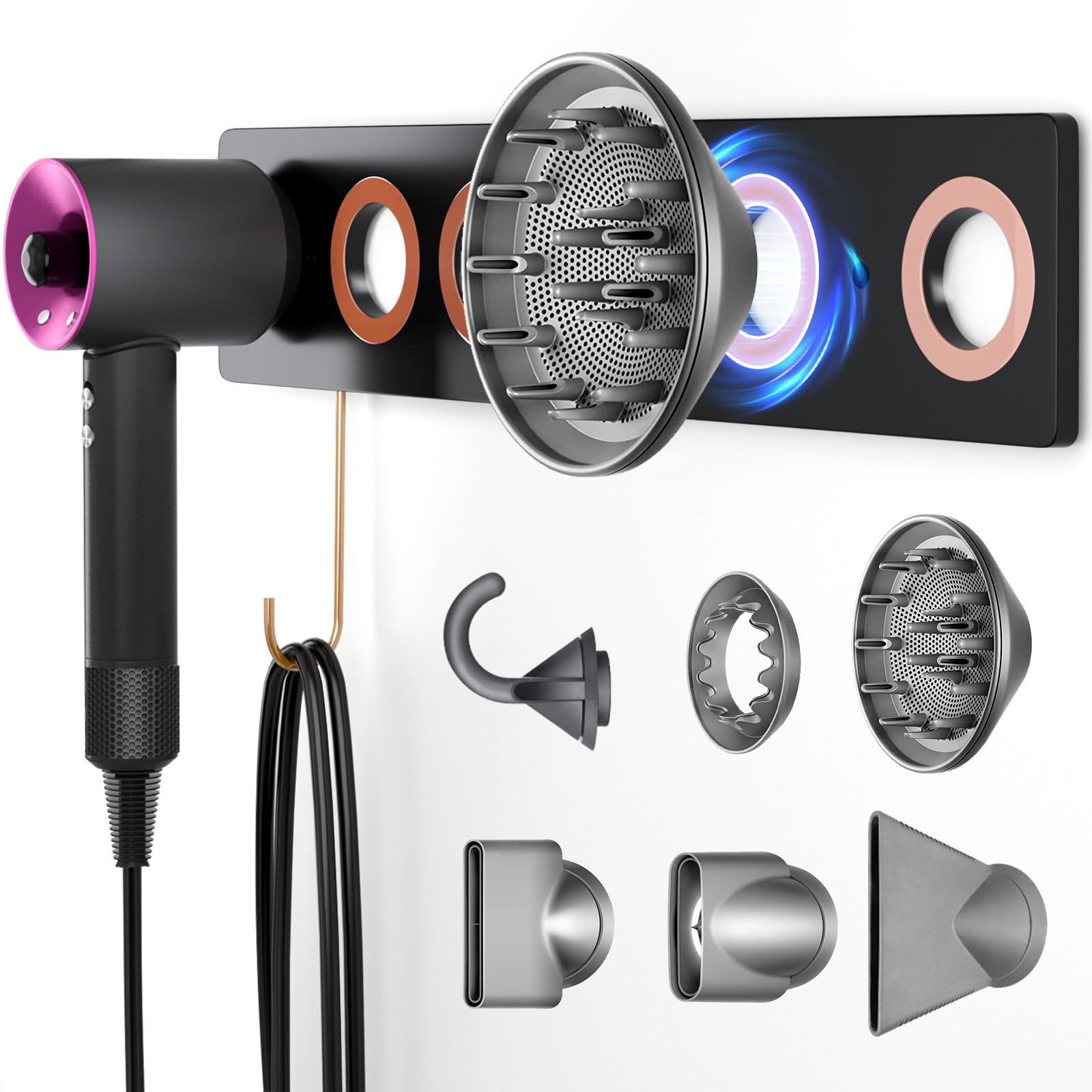 Amazon.com: 6-in-1 Magnetic Wall Mount for Dyson Supersonic Hair