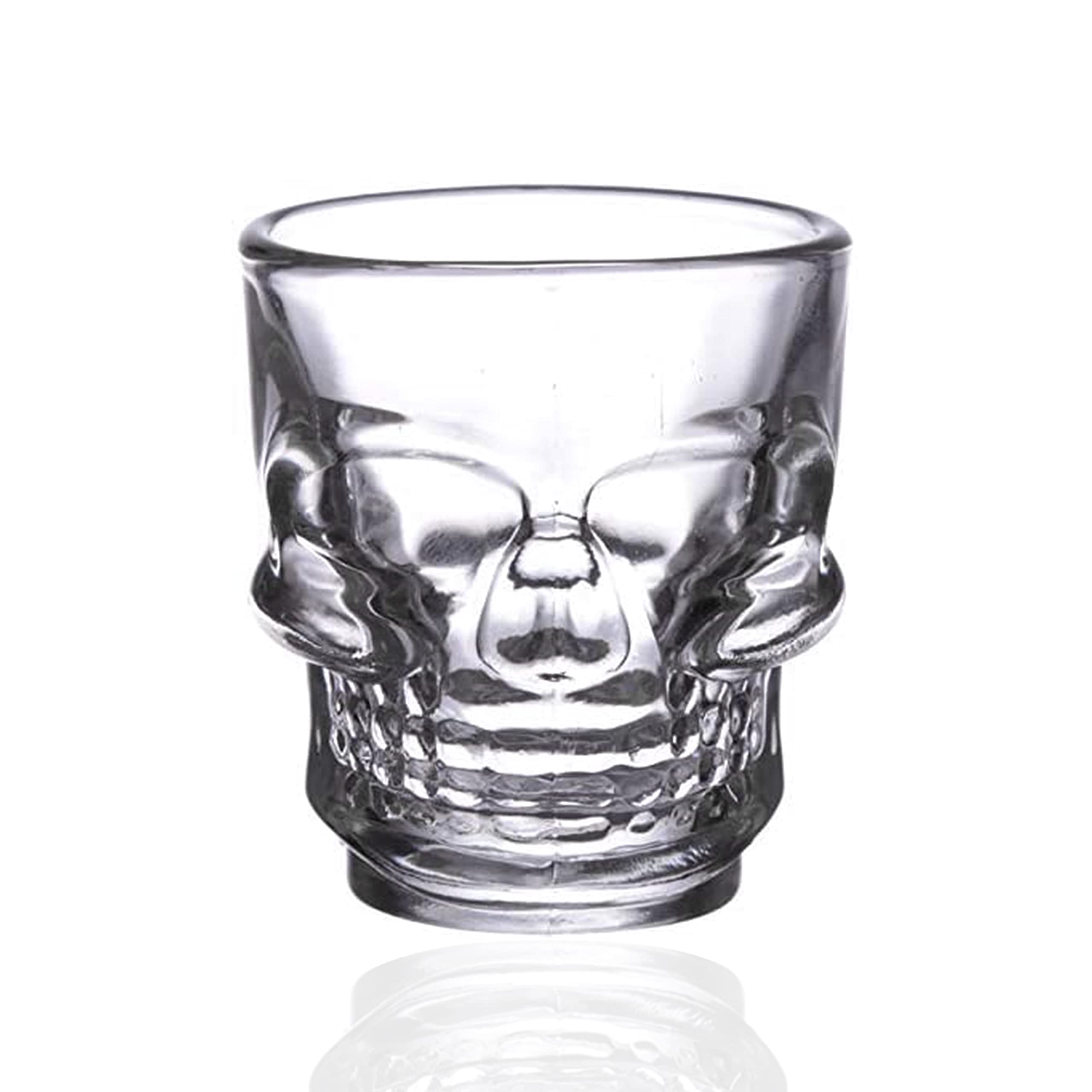 Amazon.com | Halloween Skull Shot Glasses – Set of 2 – Spooky