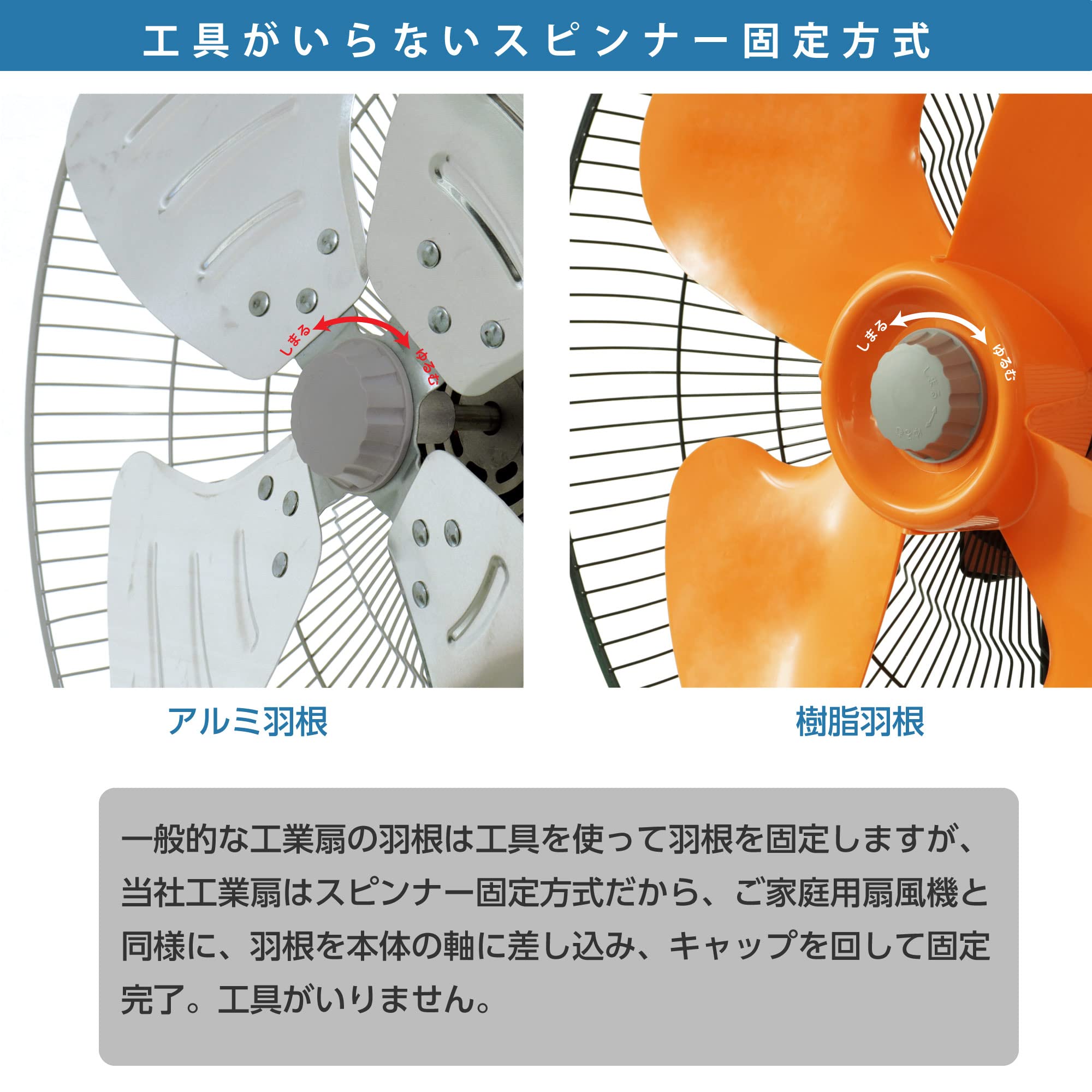 Amazon | 広電(KODEN) 工業扇 工場扇 壁掛け型 45cm アルミ羽根 首振り