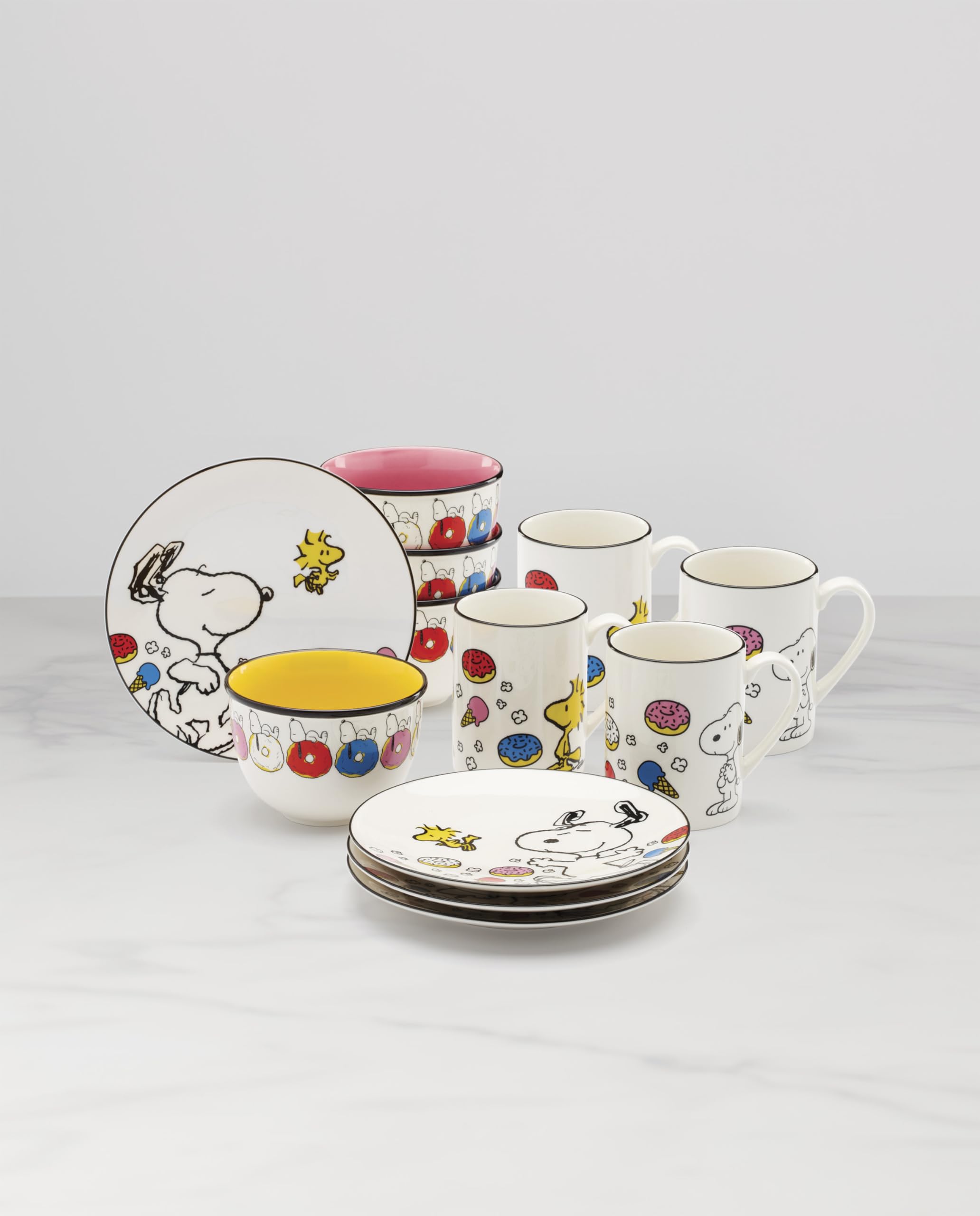 Amazon.com | Lenox 897573 Chef Snoopy 12-Piece Dessert Set