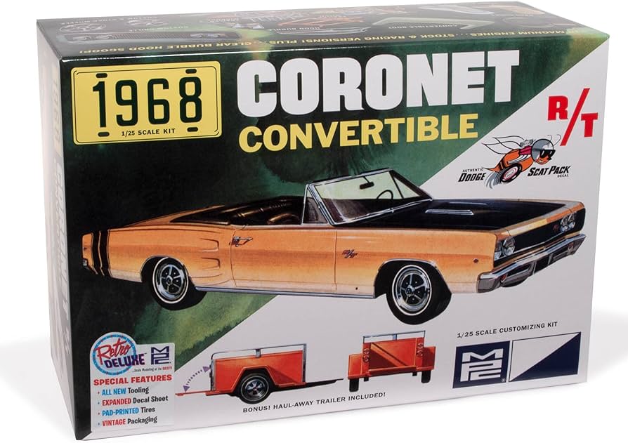 Amazon | MPC 1/25 1968 ダッジ・コロネット コンバーチブル