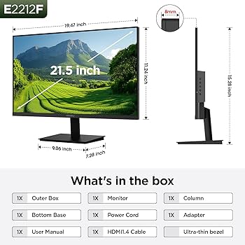 Amazon.com: KOORUI 22 Inch Computer Monitor Full HD 1080P 100Hz PC