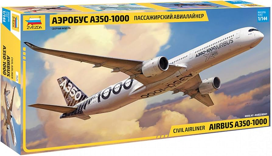 Amazon | ズベズダ 1/144 エアバス A350-1000 プラモデル ZV7020