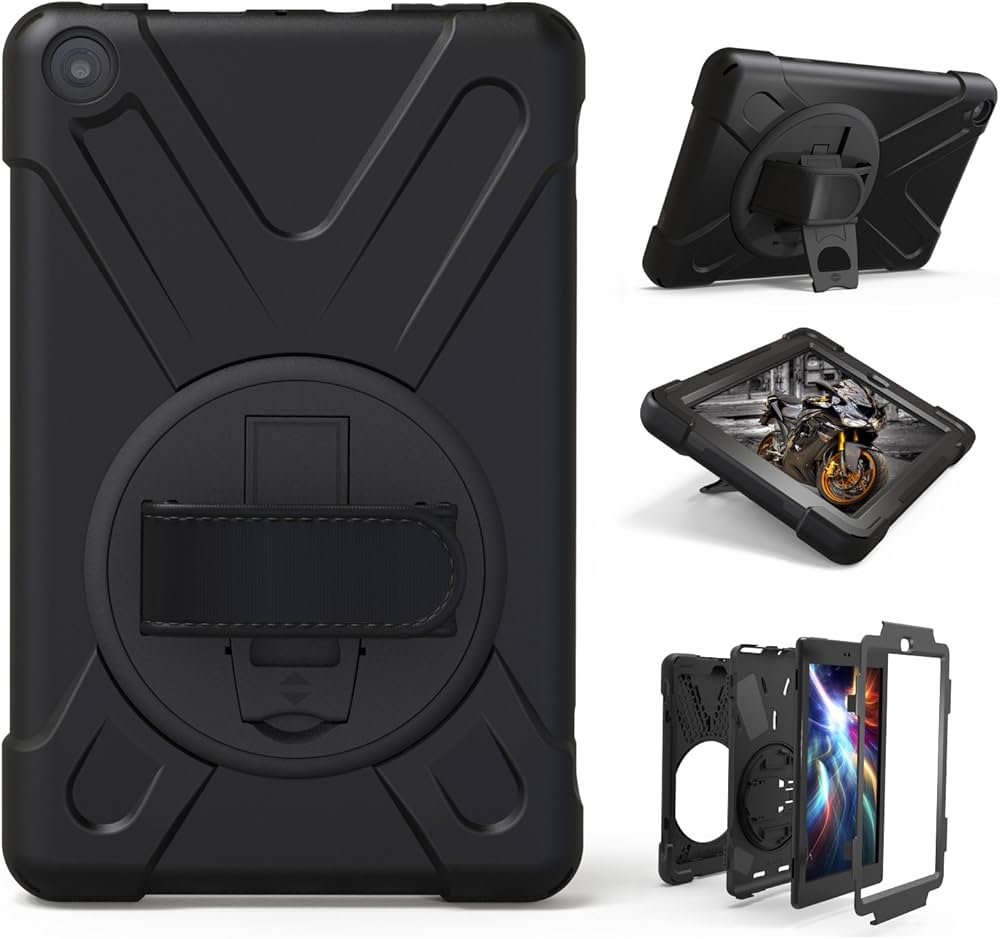 Amazon.co.jp: Amazon Fire HD 8 ケース (2018/2017モデル適用) 360度