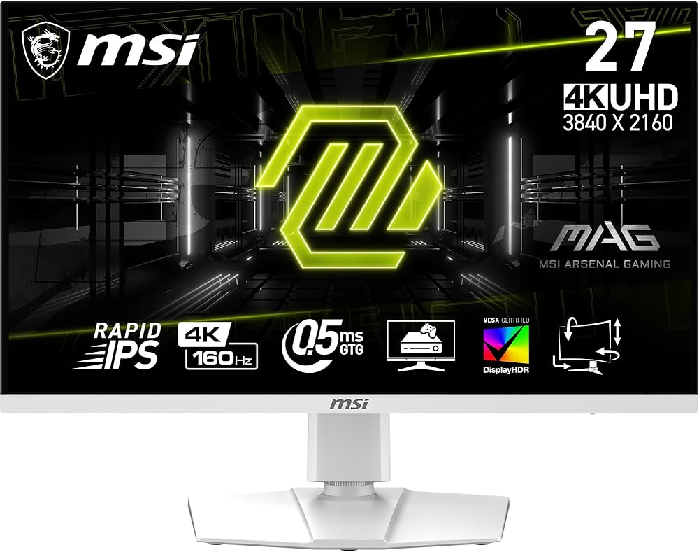 Amazon.co.jp: MSI MAG 274URFW 27インチ 4K ゲーミングモニター 3840