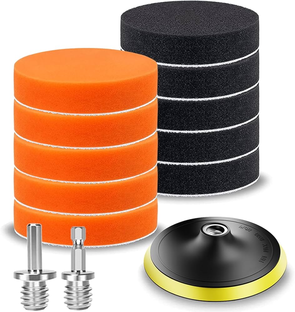 Amazon | SHICHANGポリッシャー バフ 125mm 13点 六角軸付き 電動