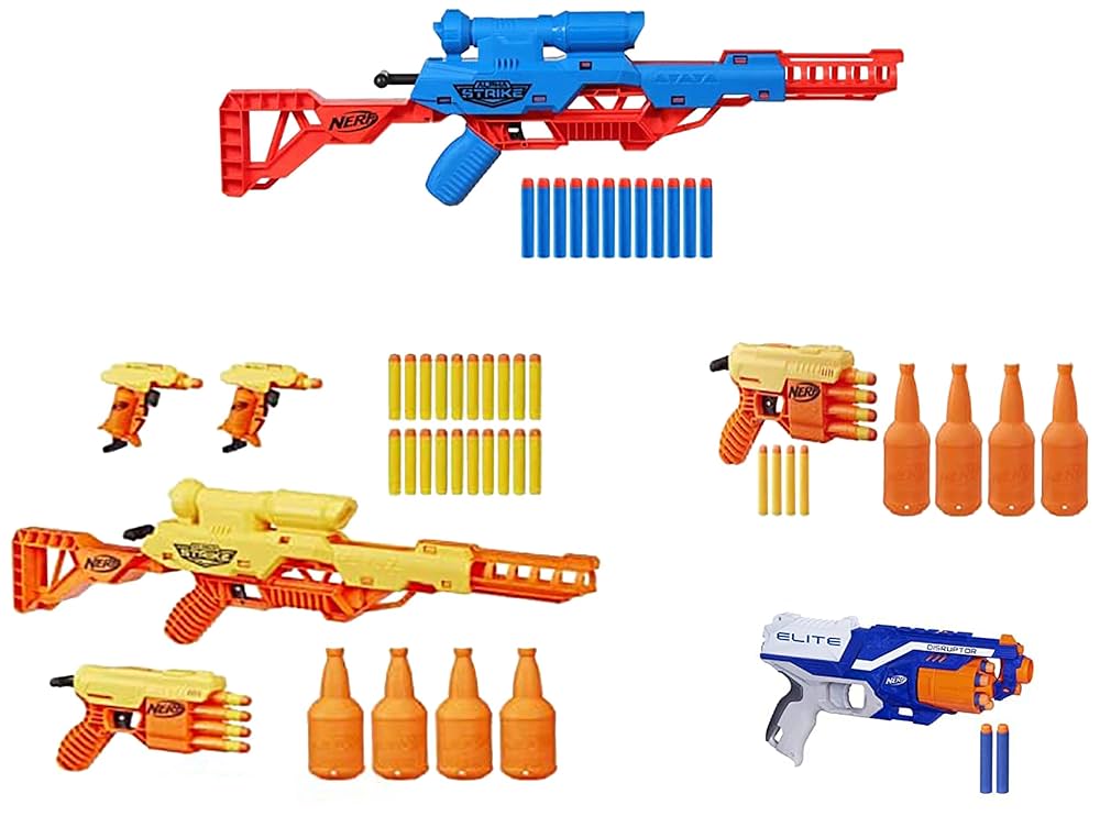 Nerf ナーフ トイガン 銃 4本セット Nerf ナーフ トイガン 銃 4本