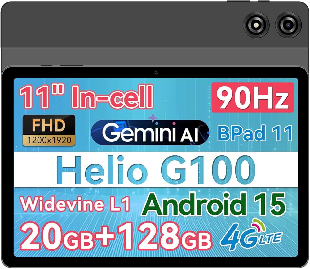 Amazon.co.jp: BNCF Android 15 タブレット 11インチ、 Bpad 11、Helio