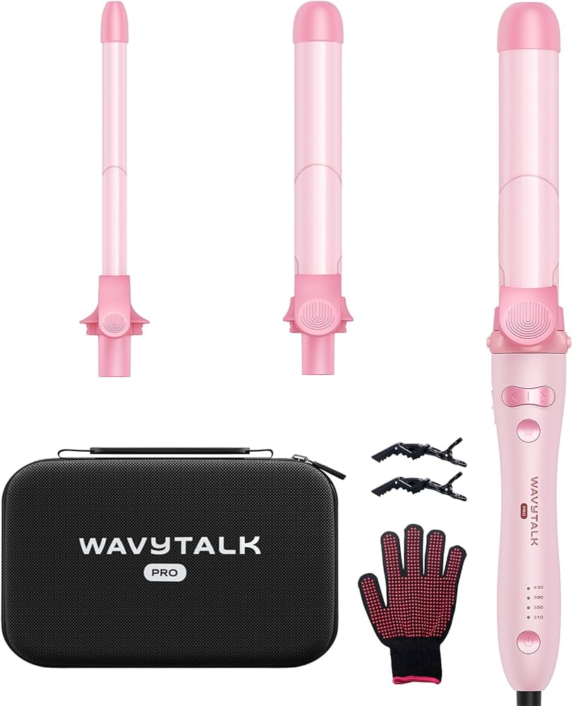 Amazon.com: Wavytalk Rotating Curling Iron Set, Curlmaker Pro