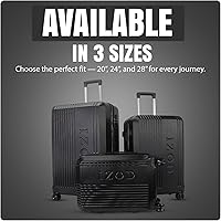Amazon.com: IZOD Zane 3 Piece Expandable Hardside Luggage Set