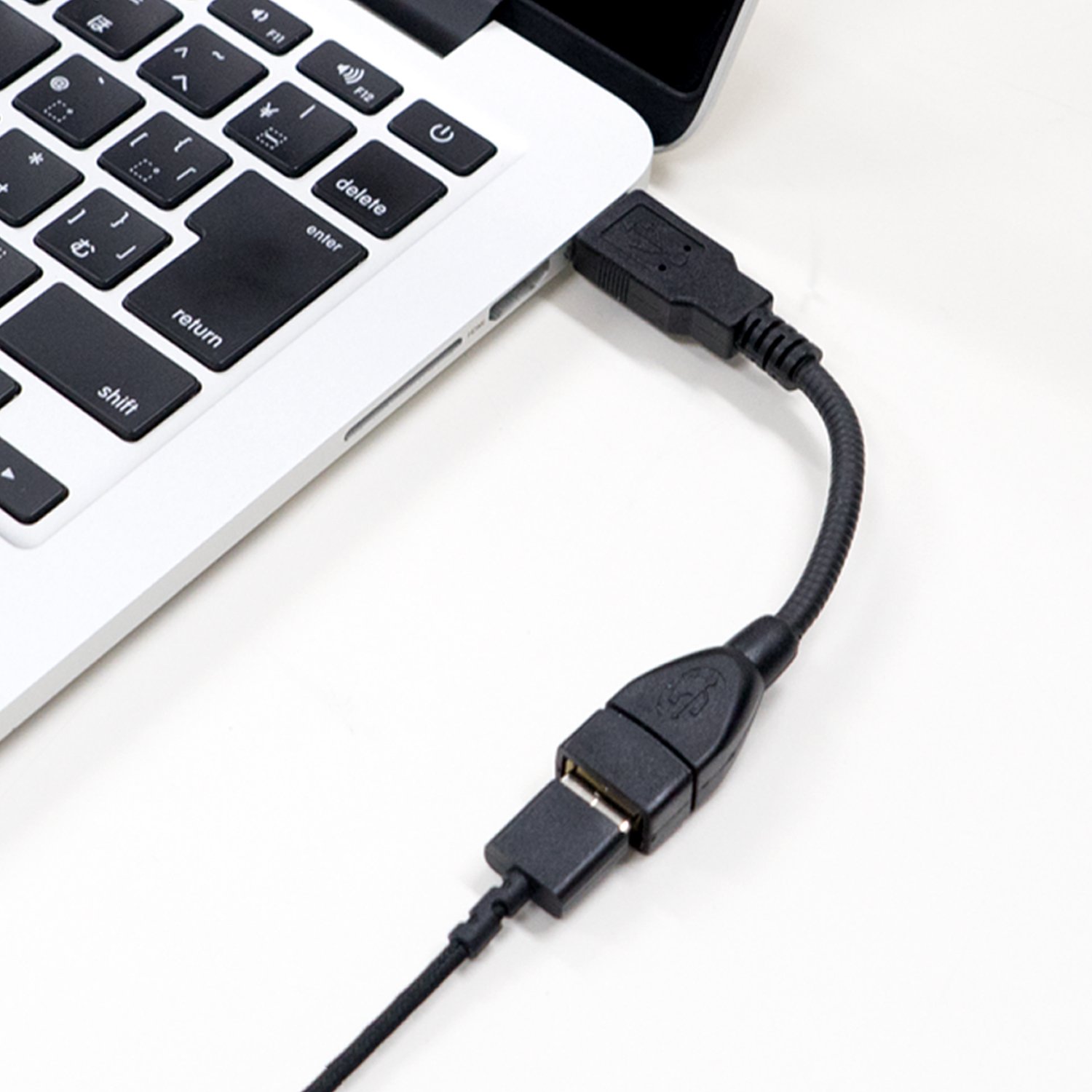 Amazon.co.jp: MCO グースネックUSB延長ケーブル ブラック 0.3m USB