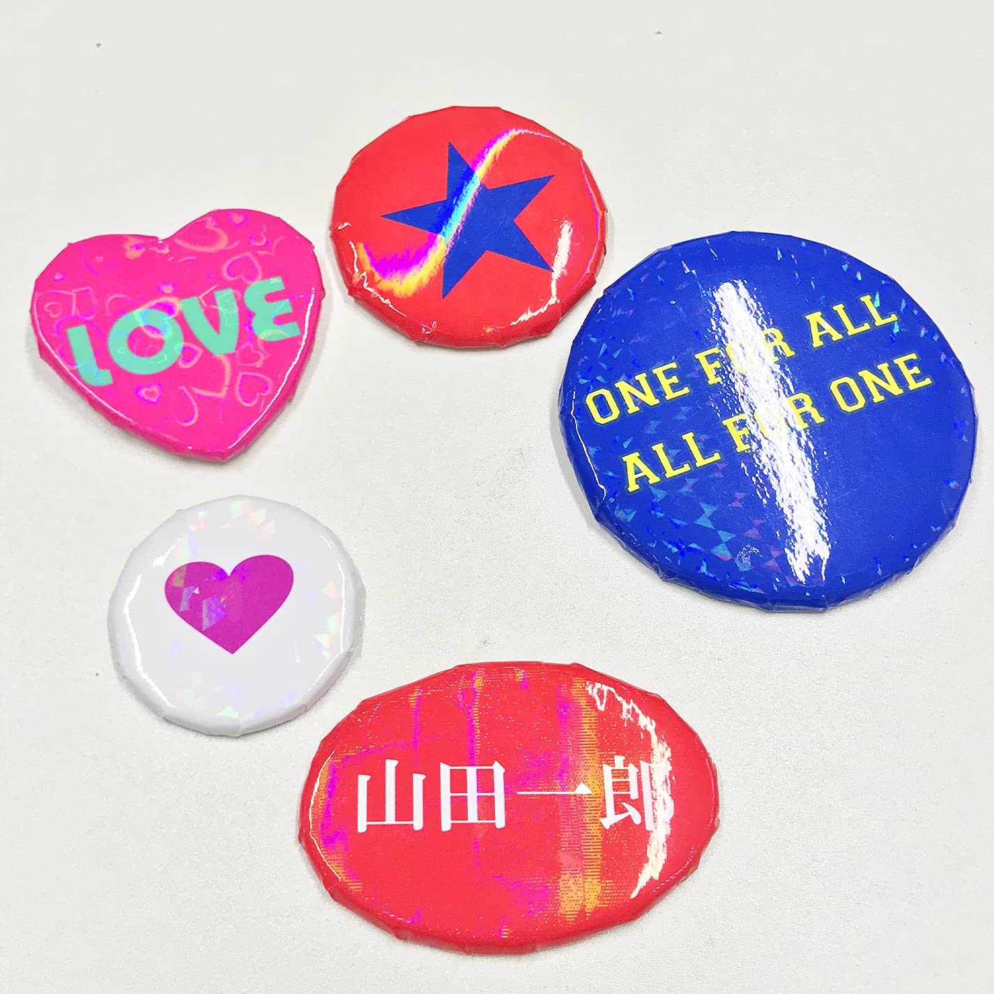 純情ロマンチカ ハート 缶バッジ 4種 ホログラム 純情ロマンチカ