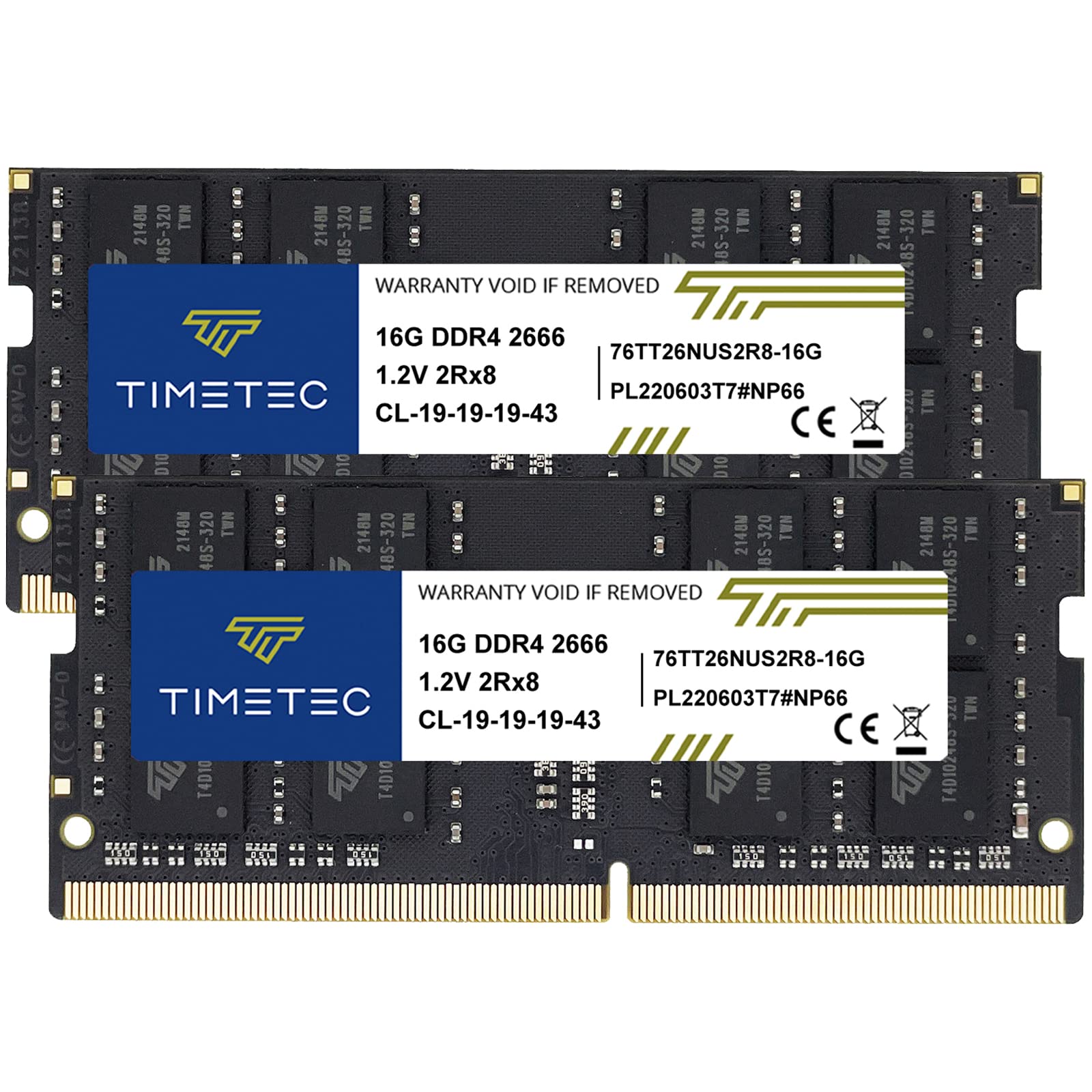 Timetec 32GB KIT(2x16GB) DDR4 2666MHz (DDR4-2666) PC4-21300 (PC4
