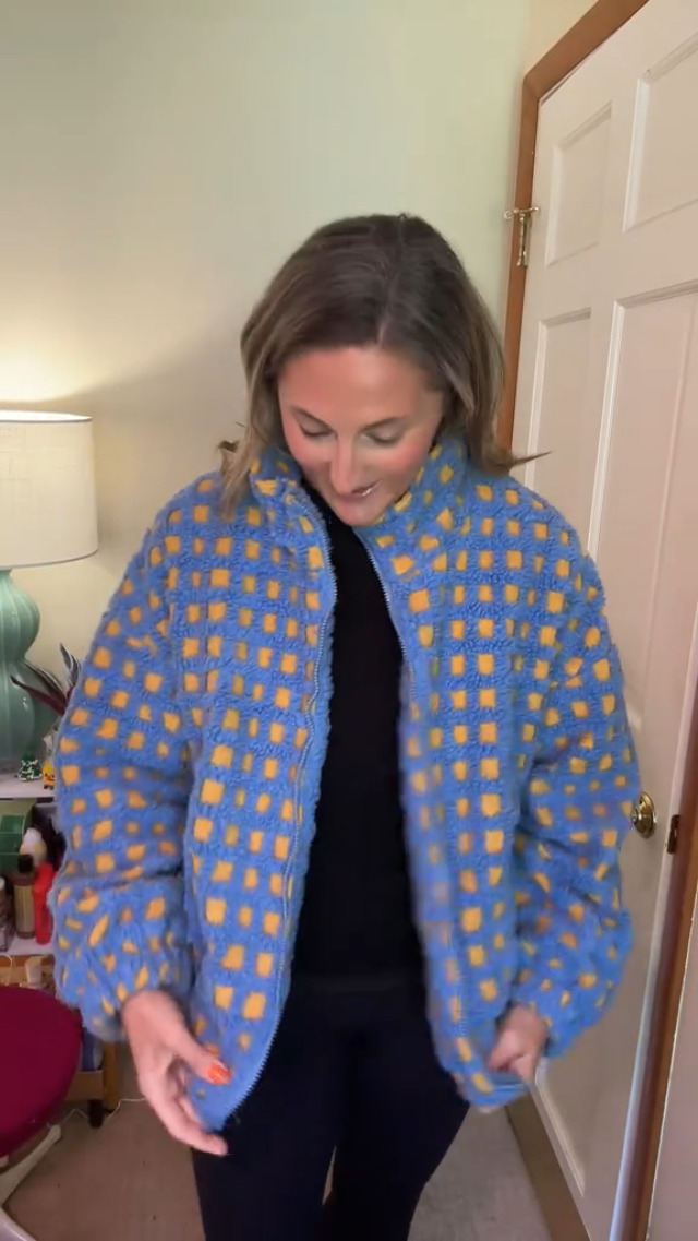 Lianlive Women Winter Sherpa Fleece Jacket Long Sleeve Zip Up