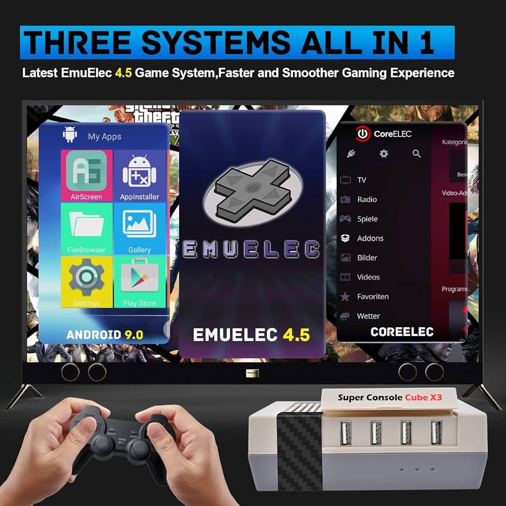 Amazon.co.jp: Kinhank スーパーコンソール CUBE X3 レトロビデオ