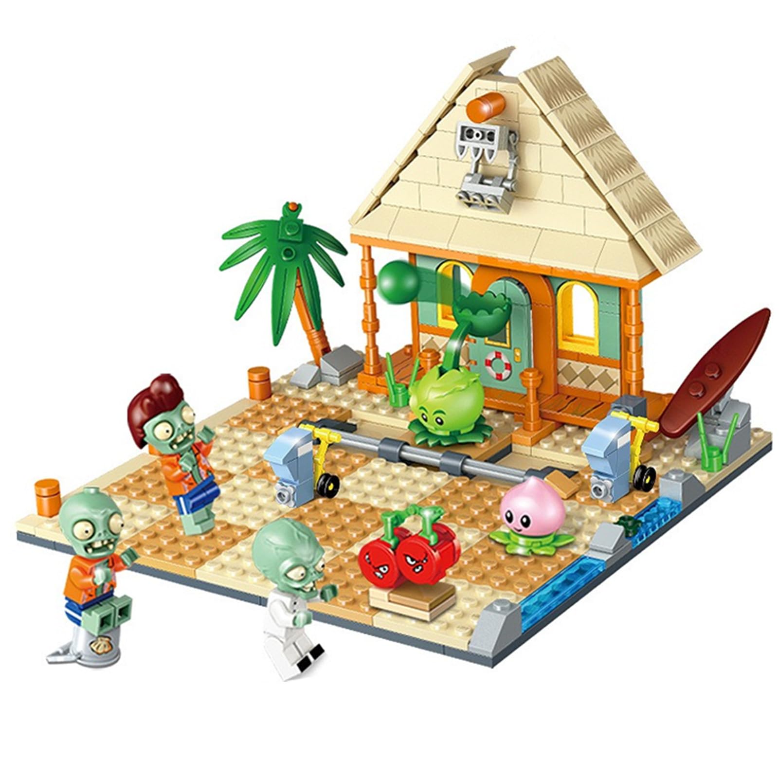 Amazon.com: JHESAO Plants and Zombies Toys Zombies Assembly Action