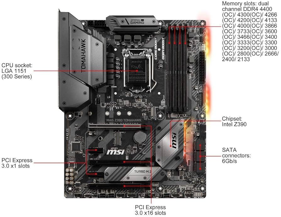 Amazon.com: MSI MAG Z390 Tomahawk LGA1151 (Intel 8th and 9th Gen