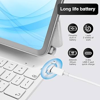 Amazon.com: INI Magic Magnetic Keyboard for iPad Air 11 inch 2024