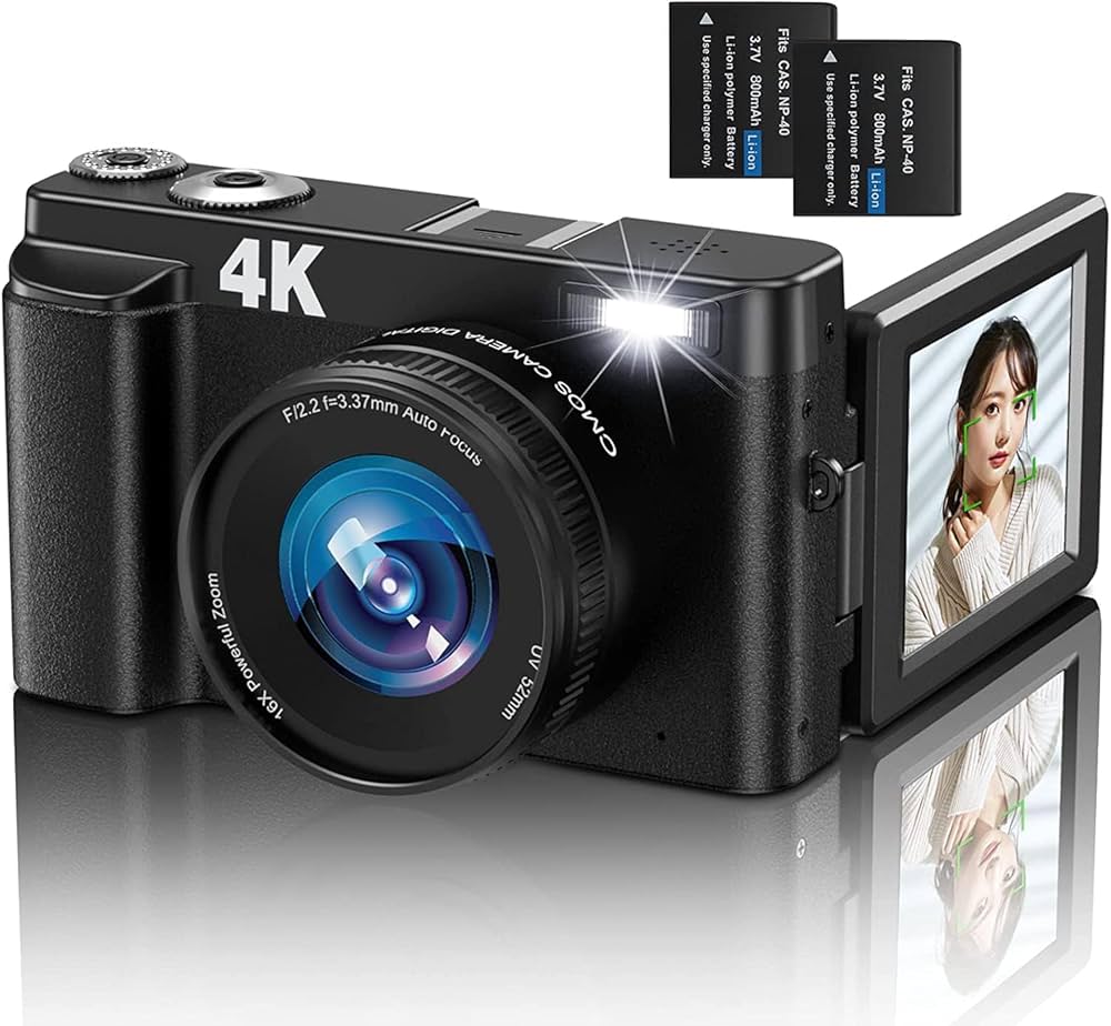Amazon | Jumobuis デジタルカメラ 4K デジカメ コンパクト オート