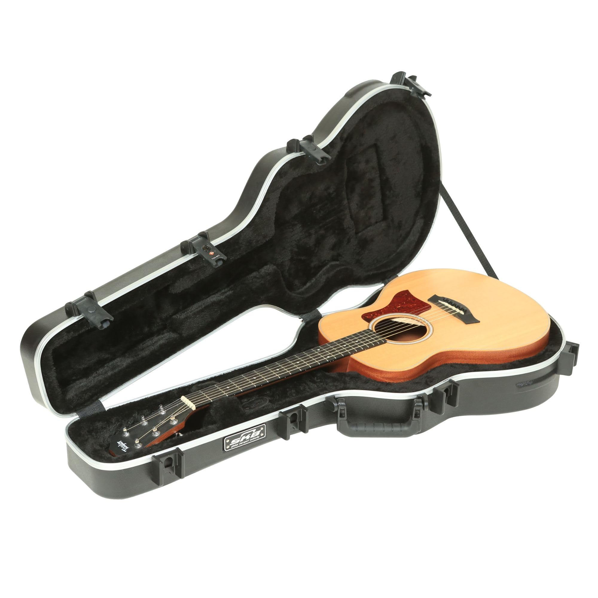 SKB Taylor GS Mini Acoustic Guitar Hard Case, Black - TSA Locks