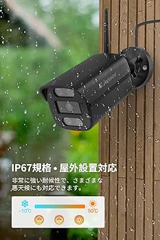 Amazon.co.jp: JENNOV 防犯カメラ 屋外 800万画素対応可 360°広角撮影