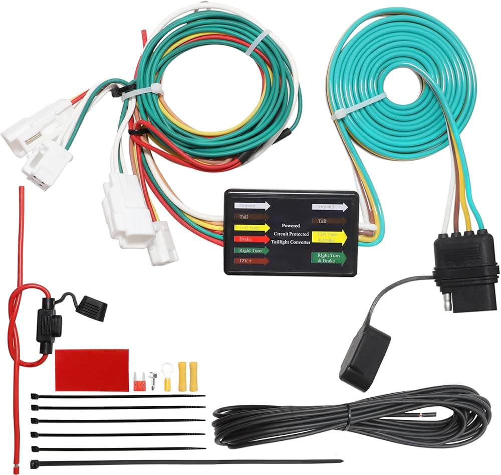 Amazon.co.jp: MECMO 4ピントレーラー配線ハーネス 56434 2019-2024