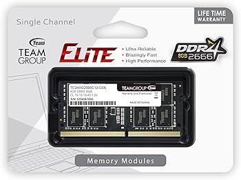 TEAMGROUP Elite DDR4 8GB Single 2666MHz PC4-21300 CL19 Unbuffered