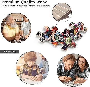 Amazon.co.jp: アニメジグソーパズル 500ピース 大人向け 木製 難易度