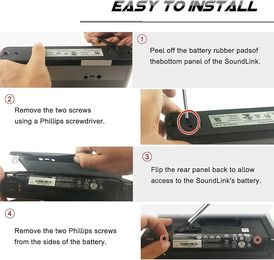 Amazon | Uenergy 26Wh 359498 バッテリー 交換用 Bose SoundLink II