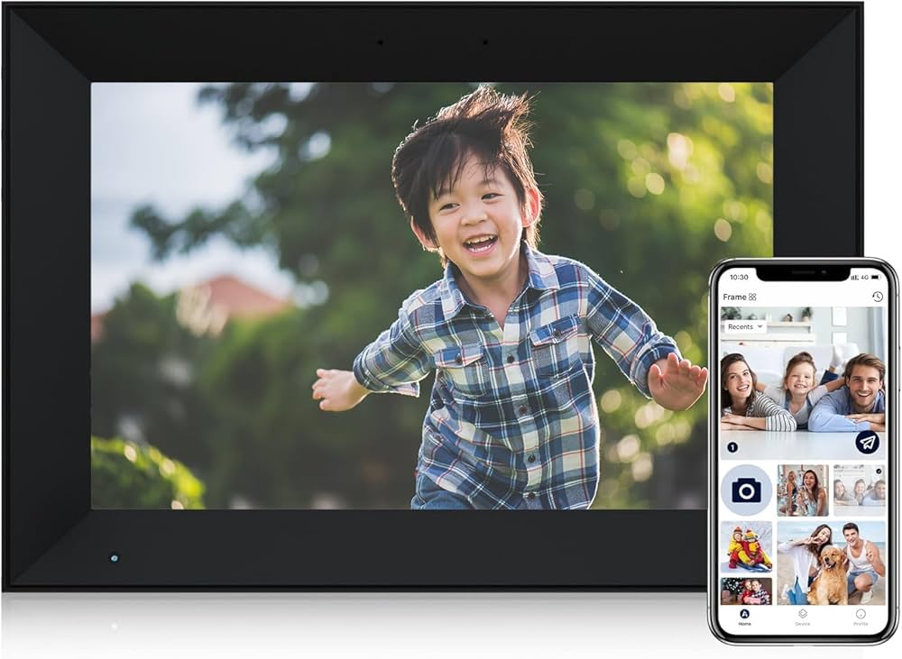 Amazon | デジタルフォトフレーム WiFi対応 10.1インチ 1280*800解像度