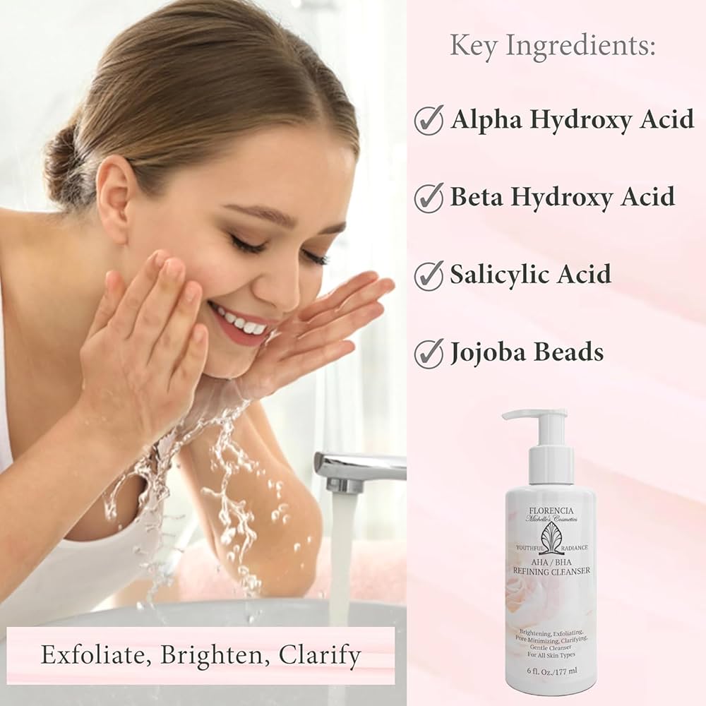Amazon.com: Florencia AHA BHA Refining Cleanser - Gentle Daily