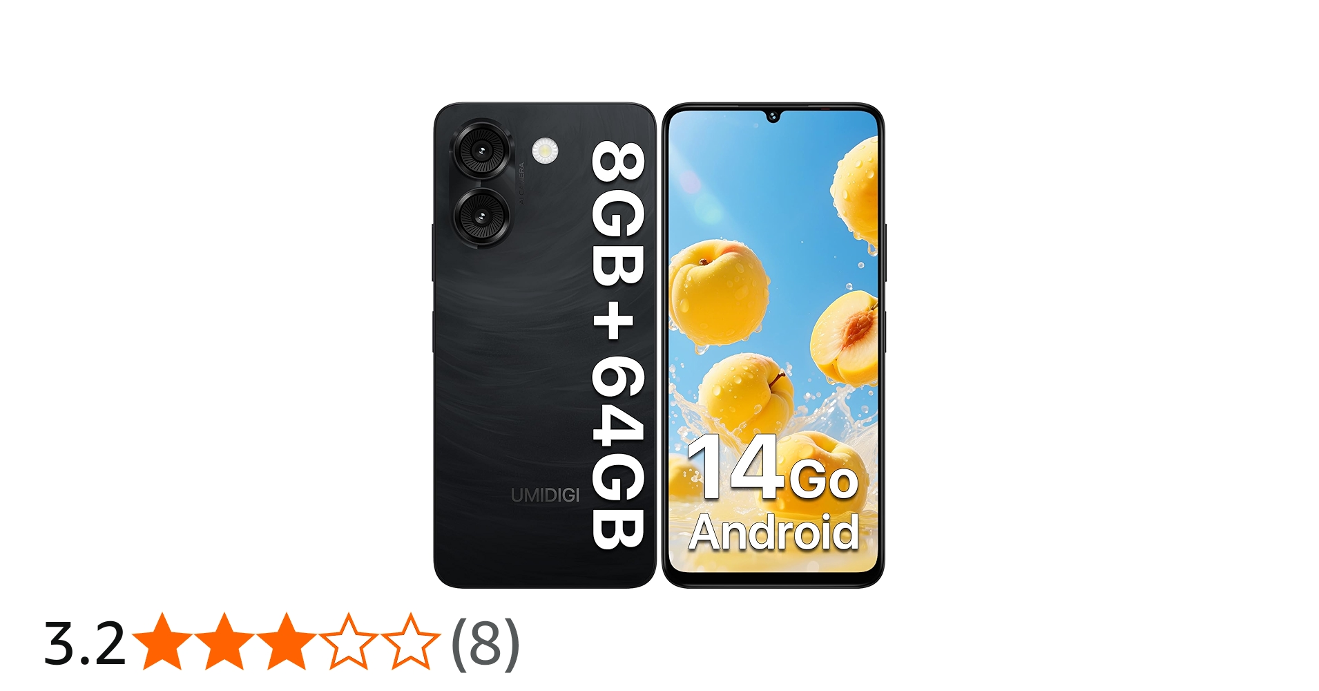 Amazon | UMIDIGI G9A simフリー スマホ 本体 Android 14 Goシステム