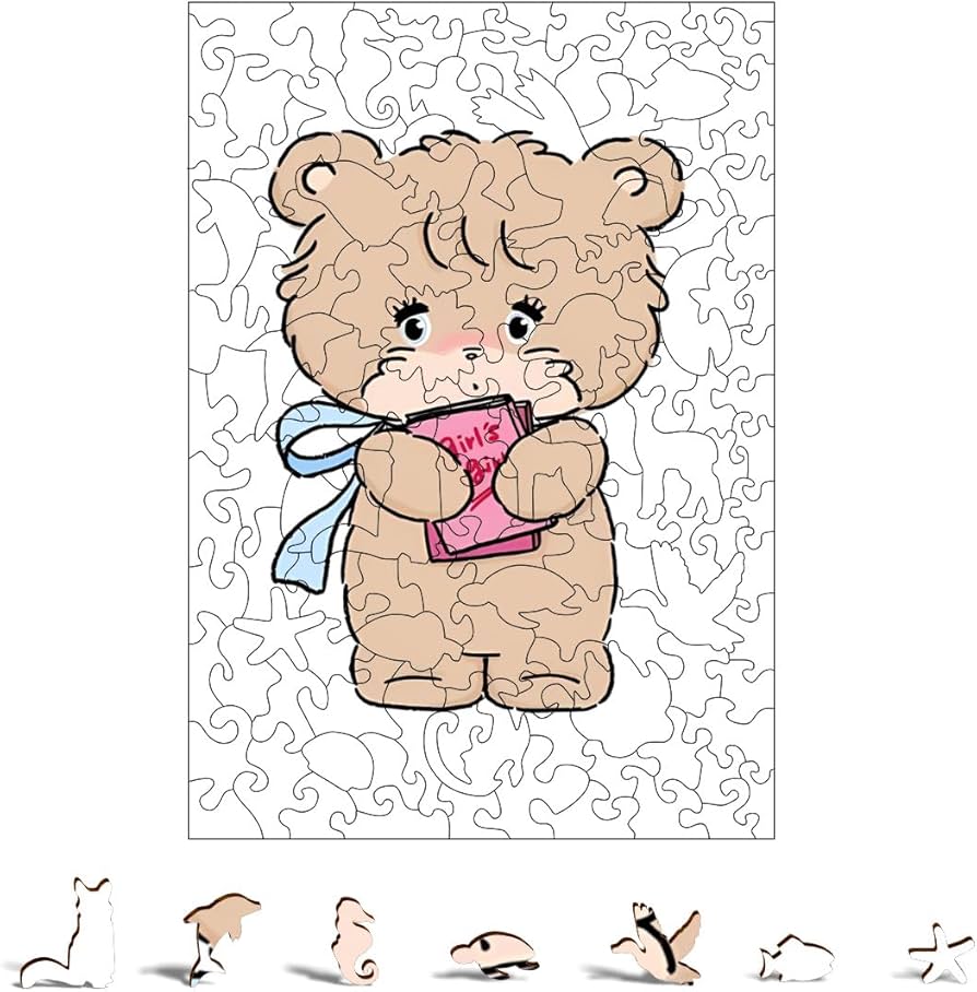 Amazon.co.jp: MIKKO ミッコ 木製のジグソーパズル 不規則な木製パズル