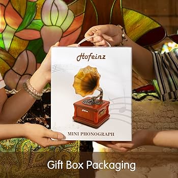 Amazon.co.jp: レトロBluetoothスピーカー、ポータブルミニ蓄音機