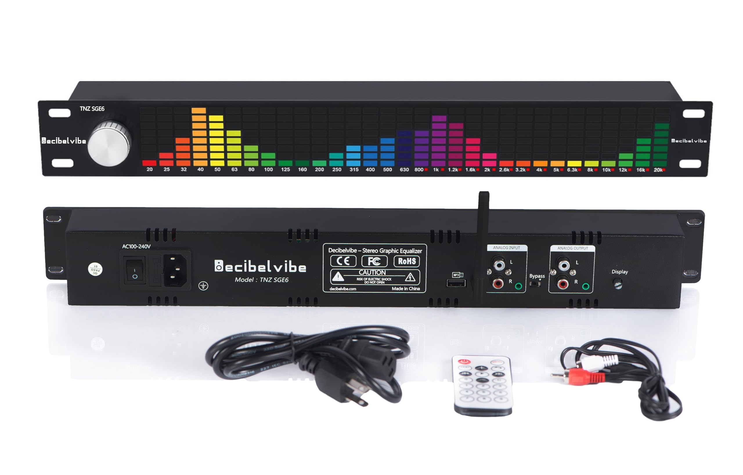 Amazon.com: Decibelvibe TNZ SGE6 - Audio Graphic Equalizer with