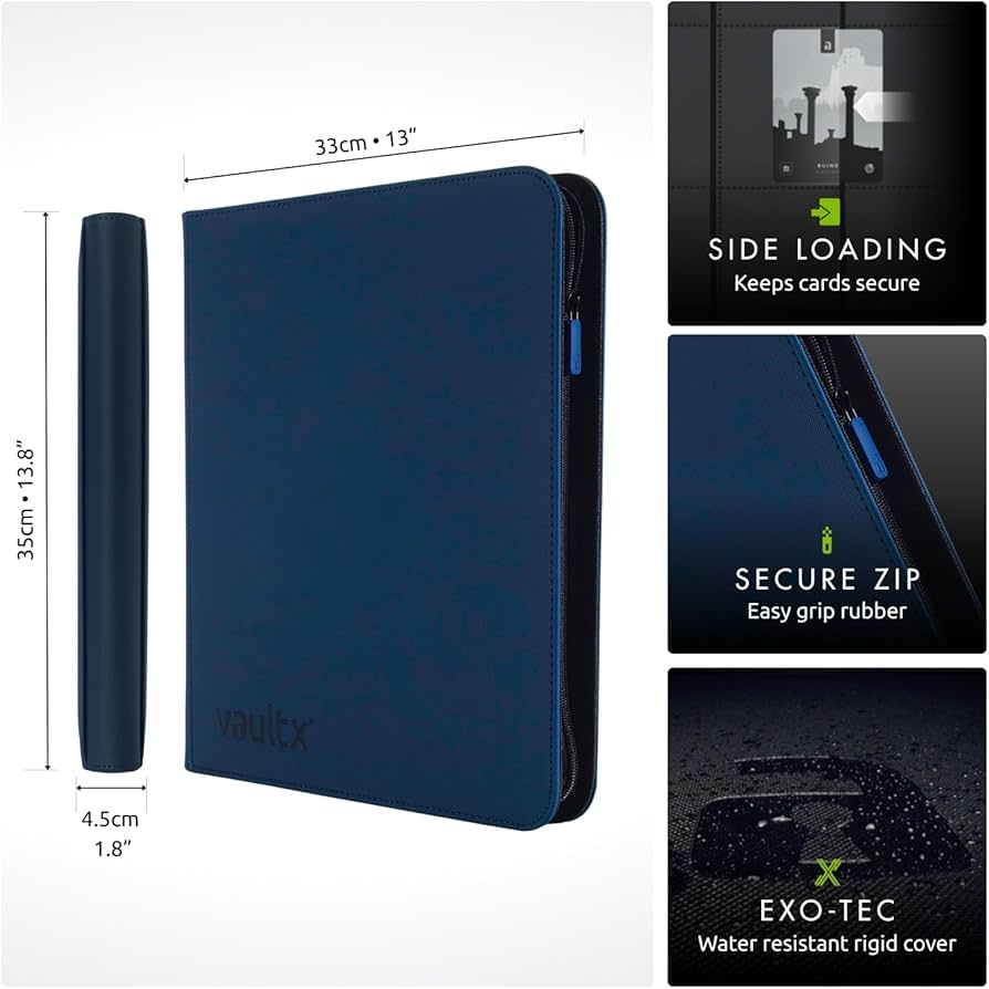 Amazon.com: Vault X 12 XL Pocket Trading Card Zip Binder, 624