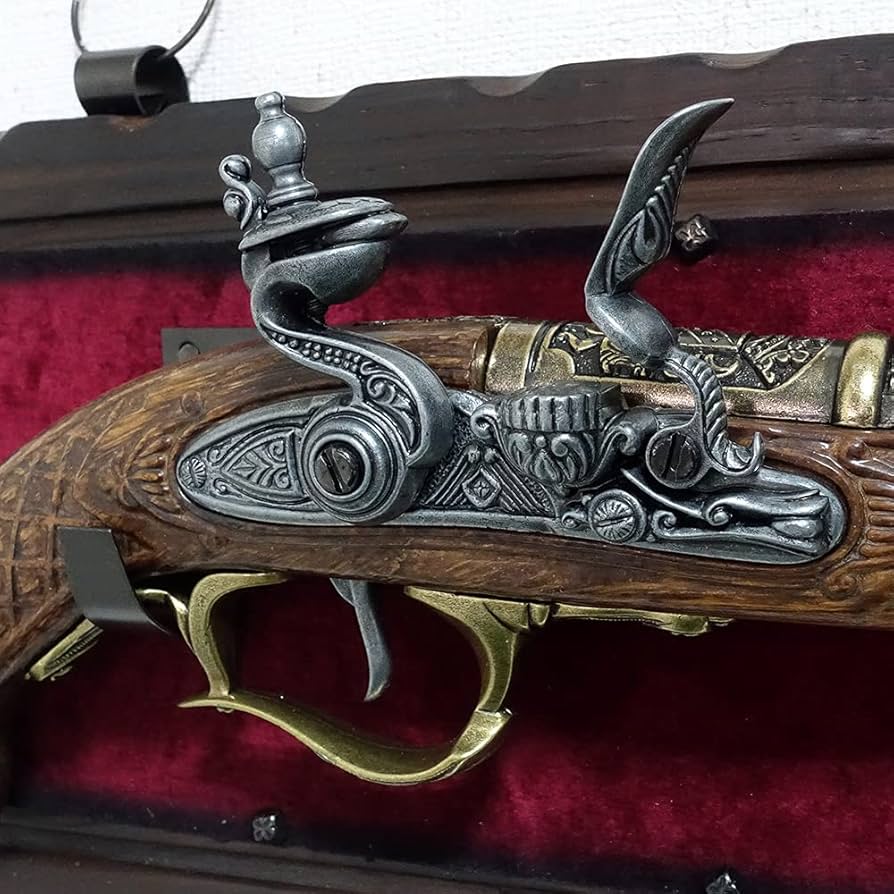 Amazon.co.jp: スペイン製 フリントロック式 中世 古式銃 レプリカ