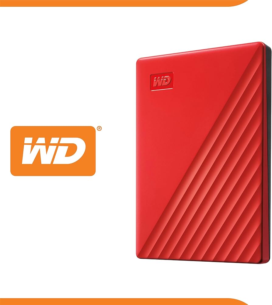 Amazon.com: WD 5TB My Passport, Portable External Hard Drive, Red
