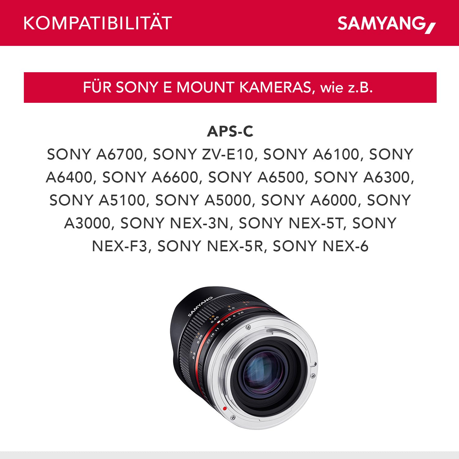 Amazon.com : Samyang MF 8mm F2.8 Fisheye II Manual Focus Lens for