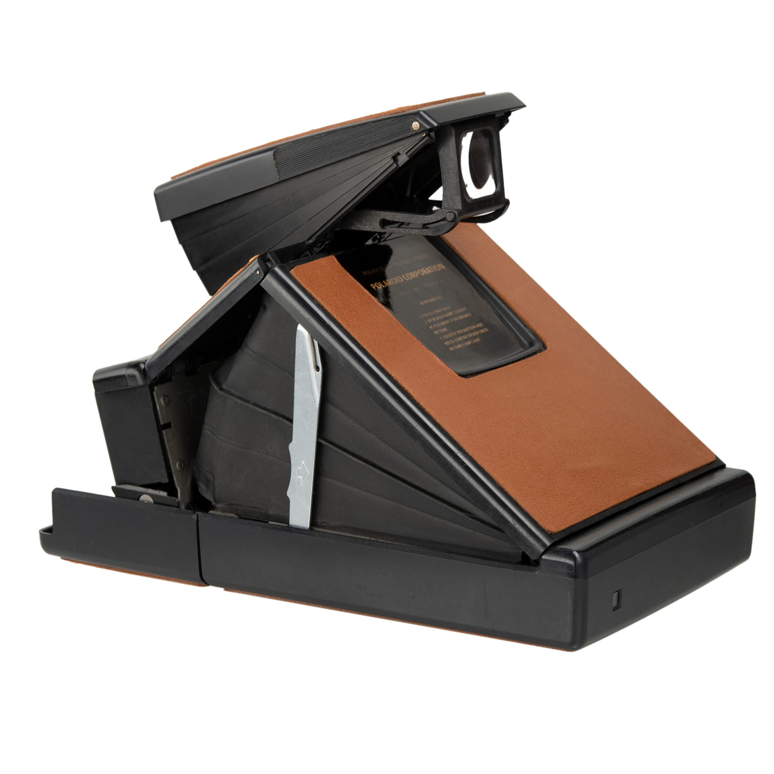 Amazon | Polaroid Sx-70 ブラックモデル2 ストラップとビンテージ