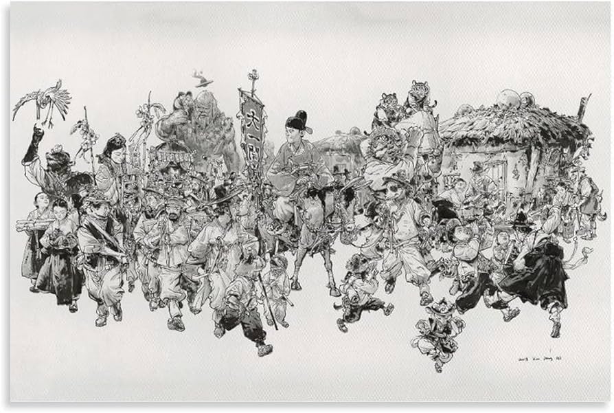 Amazon.co.jp: キム・ジョンギ 金政基 Kim Jung-gi 絵画 アート