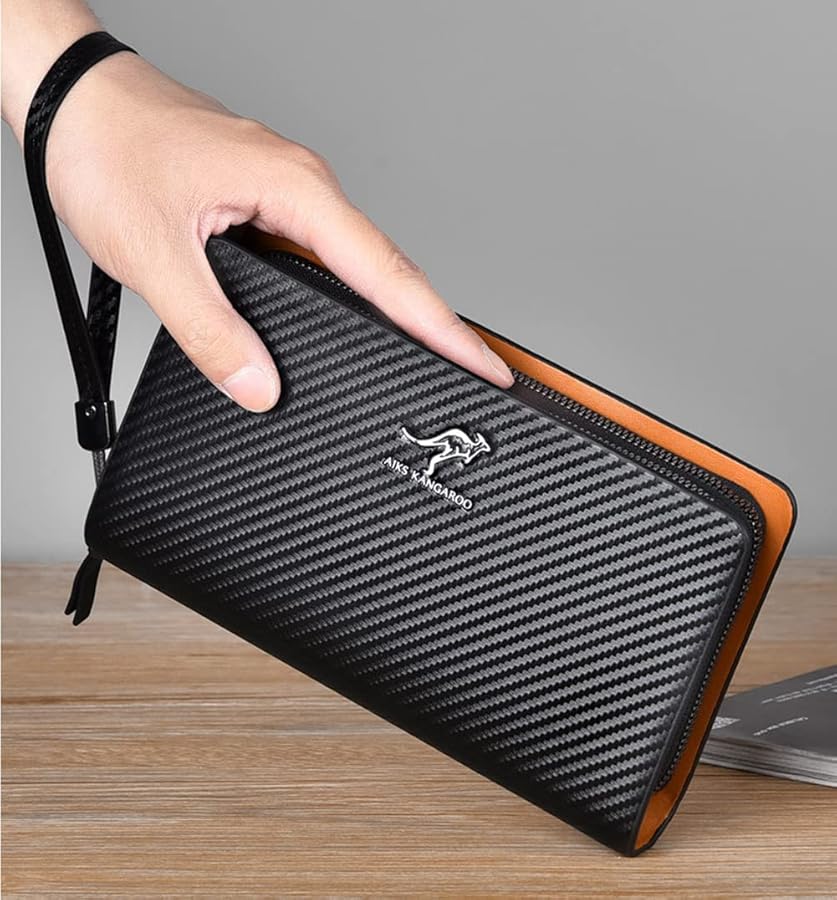 Amazon | [ハナ] 長財布 メンズ 本革 カード24枚収納 大容量 ラウンド