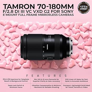 Amazon.com : Tamron 70-180mm f/2.8 Di III VC VXD G2 Lens (Sony E