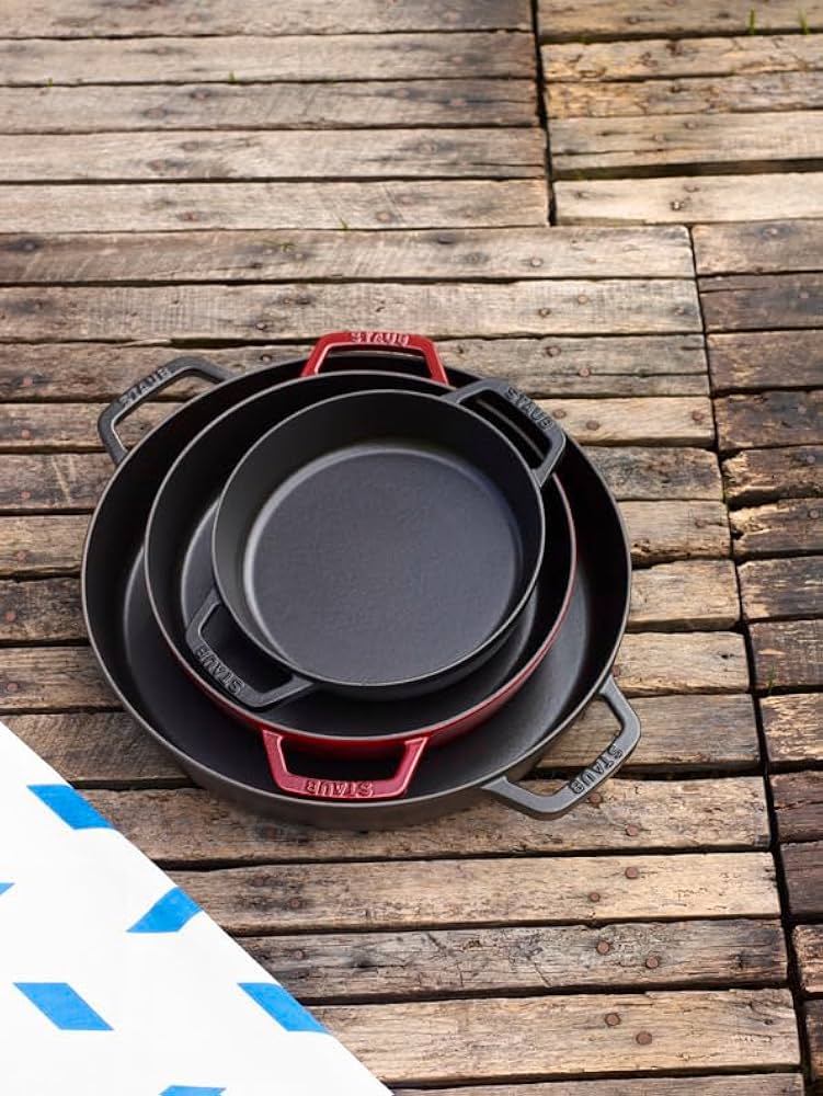 Amazon｜staub ストウブ 「 両手フライパン グレー 20cm 」 スキレット