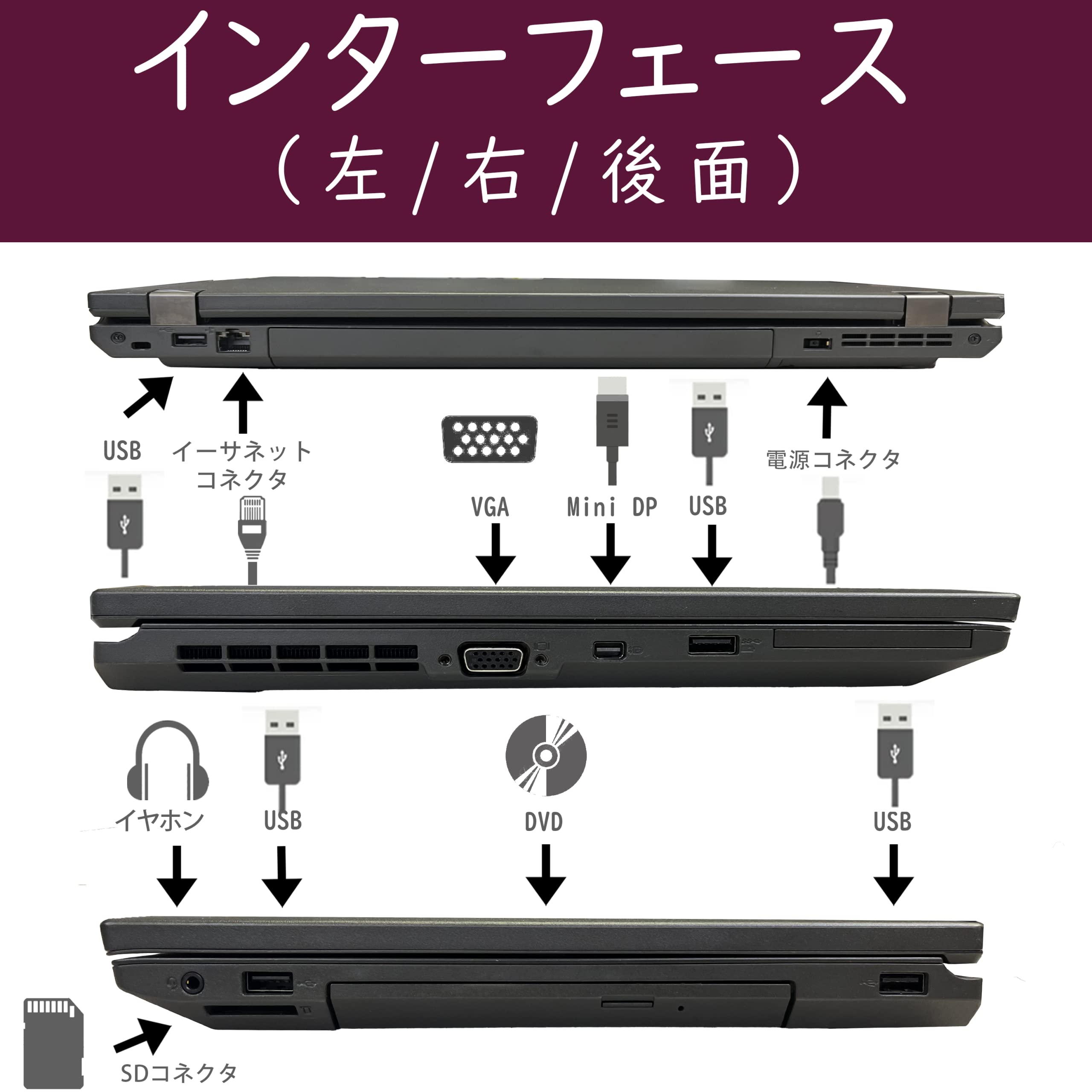 Amazon.co.jp: レノボノートパソコンThinkPad L540 Win11 MS Office
