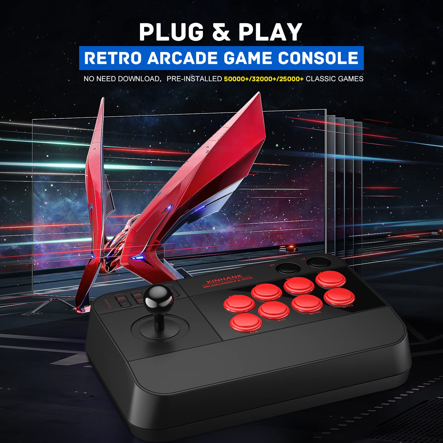 Amazon.co.jp: Kinhank スーパーコンソール アーケードゲーム