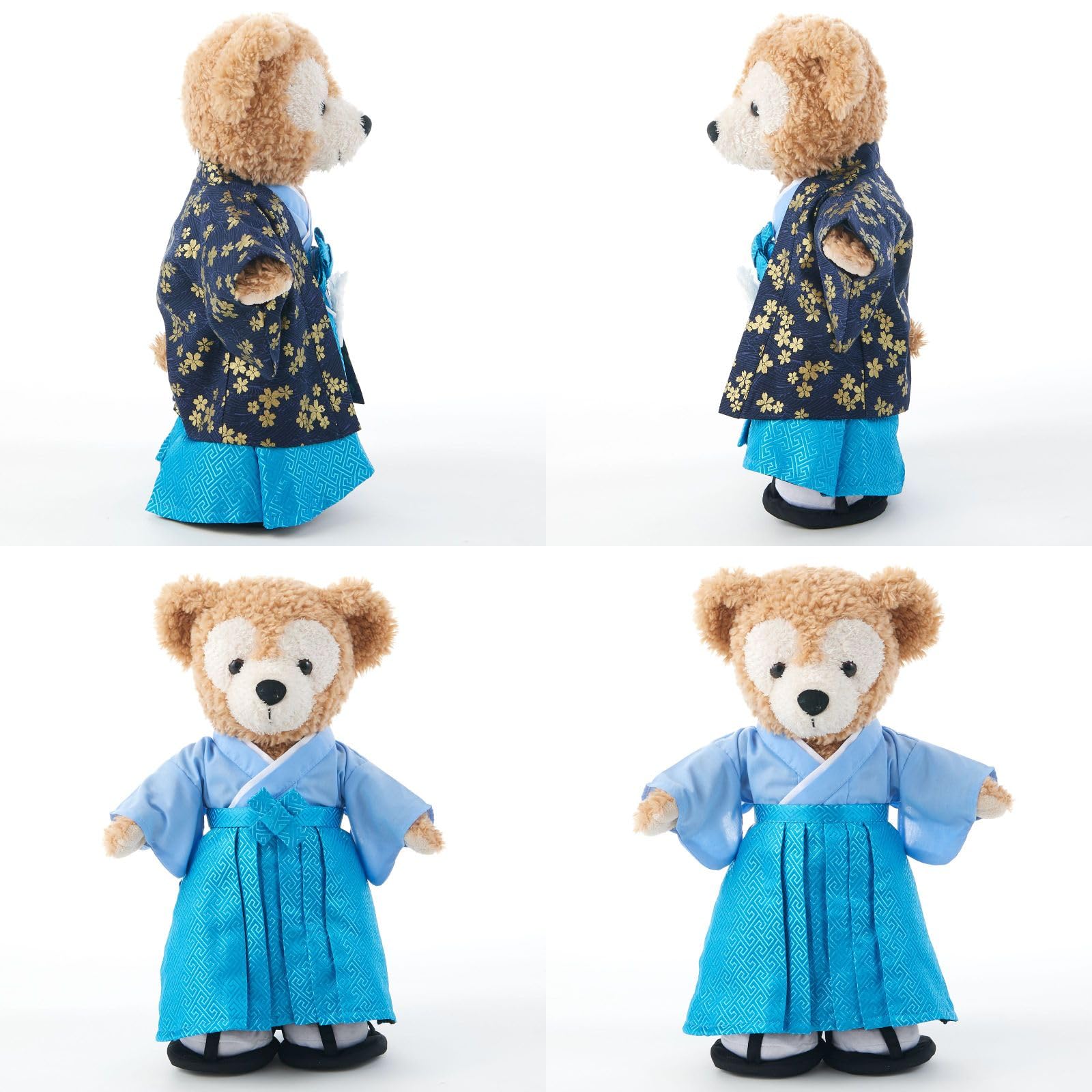 Amazon.co.jp: [atelier_memory] 877 ぬいぐるみ用衣装 羽織袴 ブルー