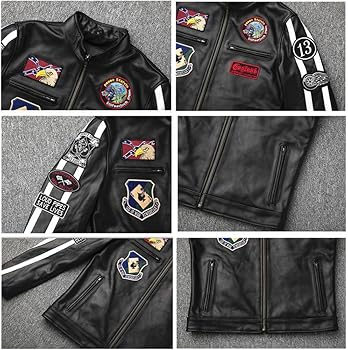 Amazon.co.jp: [VIIBOY] ライダースジャケット 本革 革ジャン 本革