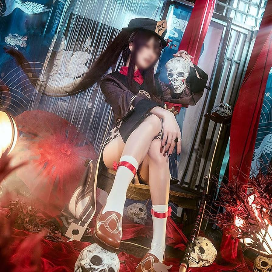 Amazon.co.jp: LAOMI 原神 胡桃 コスプレ 衣装 セット ハロウィン 服装